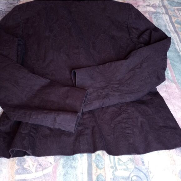 Doncaster 10P Brown Lined Pockets 1 Button Longsleeves Women's Career Blazer - Picture 7 of 7